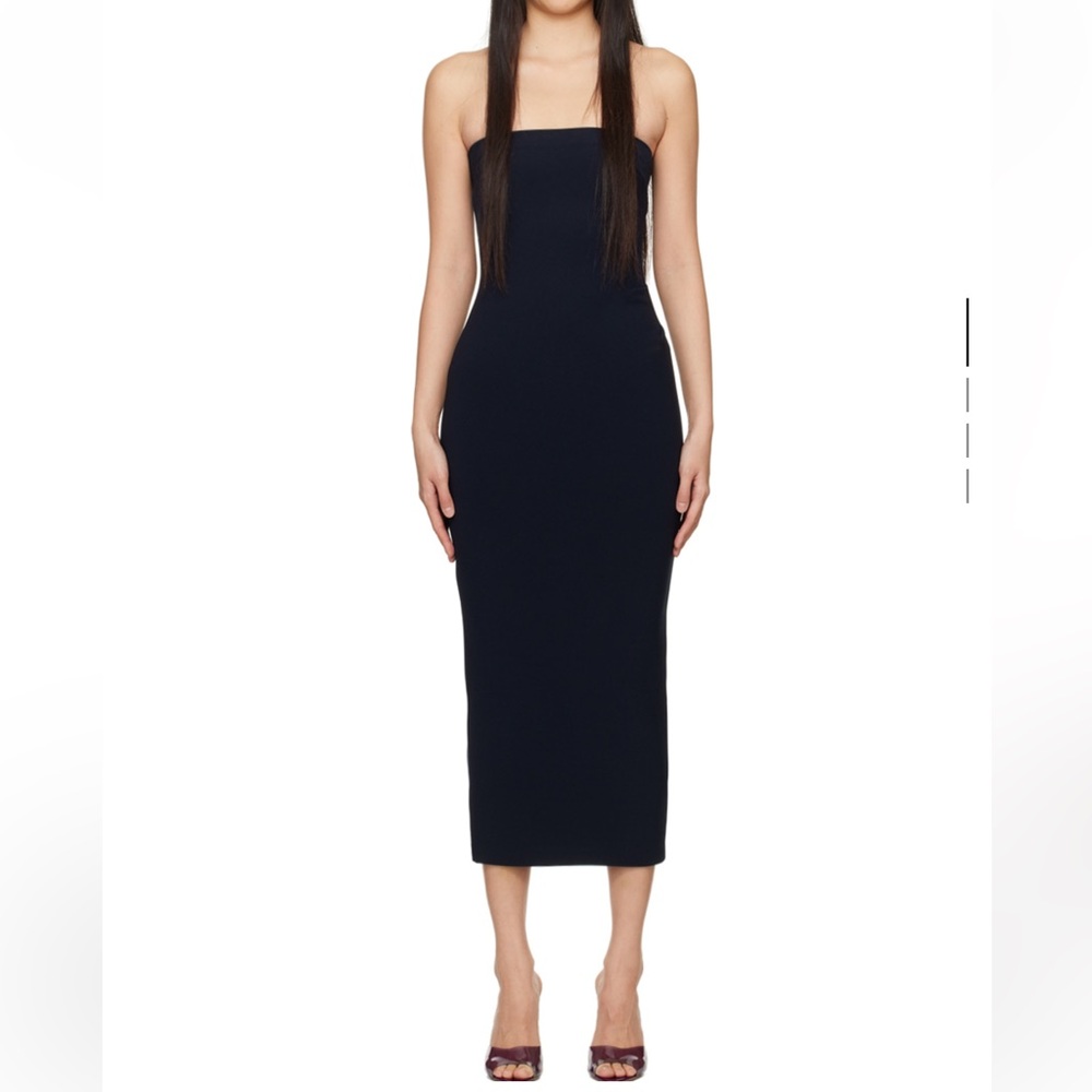 bec + bridge Elegant Navy Strapless Dress